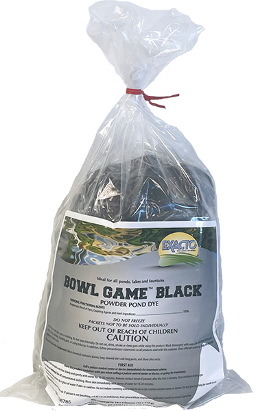 Bowl Game Pond Dye Black 10 x 4oz bags - 4 bags per case - Water Treatment